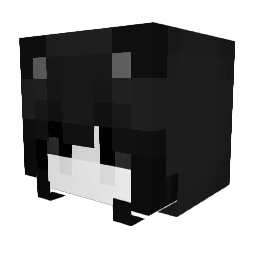 asiriii Minecraft avatar head, 3D render