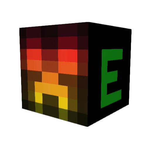 asisflame Minecraft avatar head, 3D render