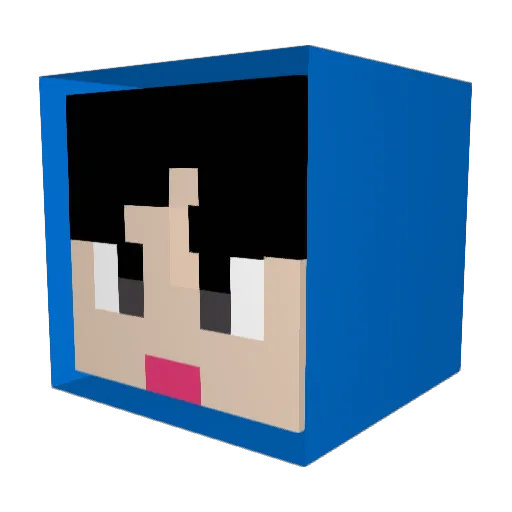 asist369 Minecraft avatar head, 3D render