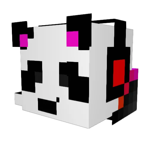 asixgaming Minecraft avatar head, 3D render