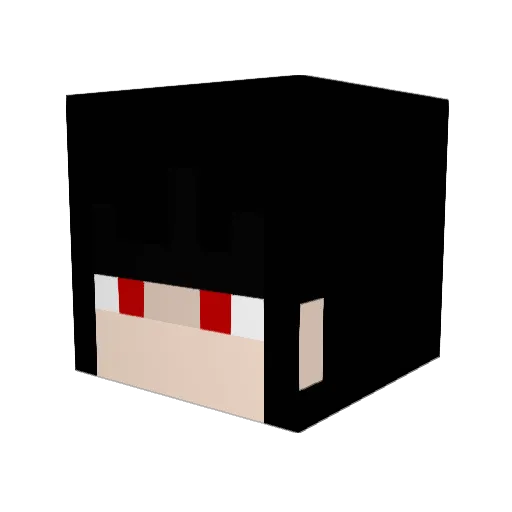 asjutahax Minecraft avatar head, 3D render