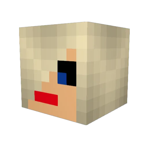 ask11911 Minecraft avatar head, 3D render