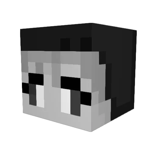 ask222 Minecraft avatar head, 3D render