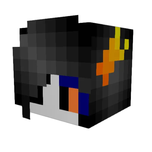 askaboutmud Minecraft avatar head, 3D render