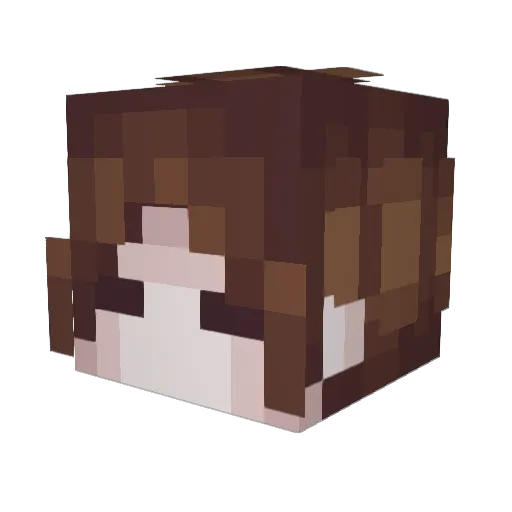 askavl Minecraft avatar head, 3D render