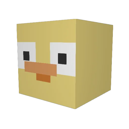 askaxe Minecraft avatar head, 3D render