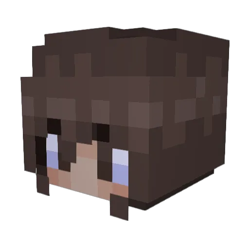 askb4petting Minecraft avatar head, 3D render
