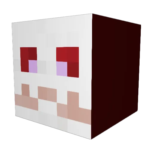 askewmarlin Minecraft avatar head, 3D render