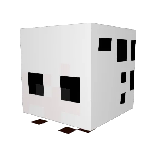 askidiuss Minecraft avatar head, 3D render