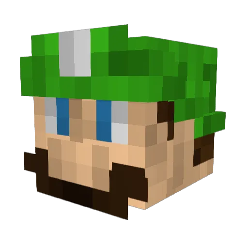 aslenordvik Minecraft avatar head, 3D render