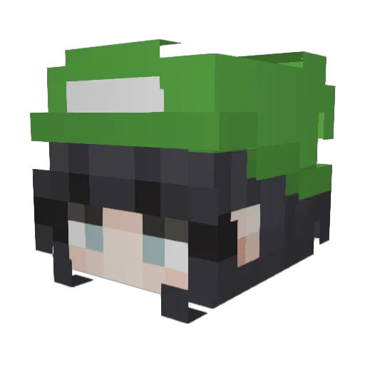 asma06 Minecraft avatar head, 3D render