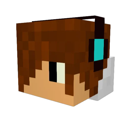 asmellen Minecraft avatar head, 3D render