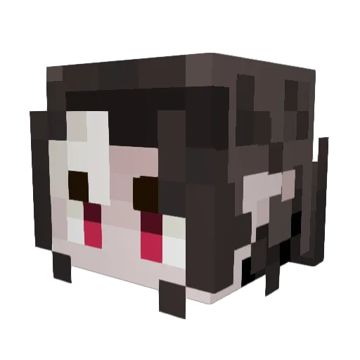 asmir_v Minecraft avatar head, 3D render