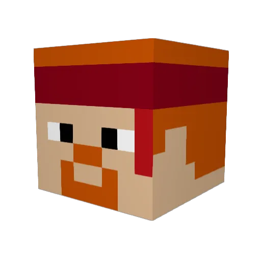 asmith15 Minecraft avatar head, 3D render