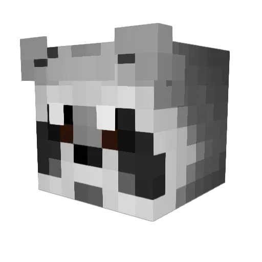 asmr605 Minecraft avatar head, 3D render
