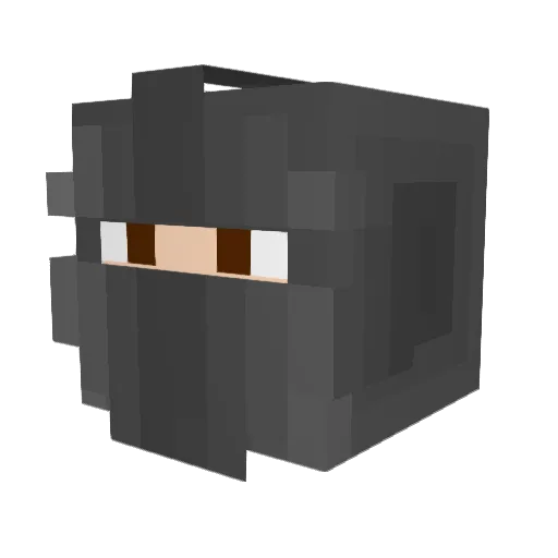 asomesause Minecraft avatar head, 3D render