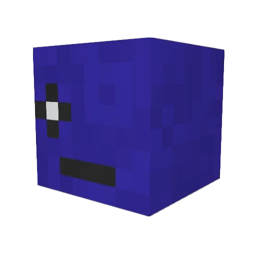 asomo66 Minecraft avatar head, 3D render