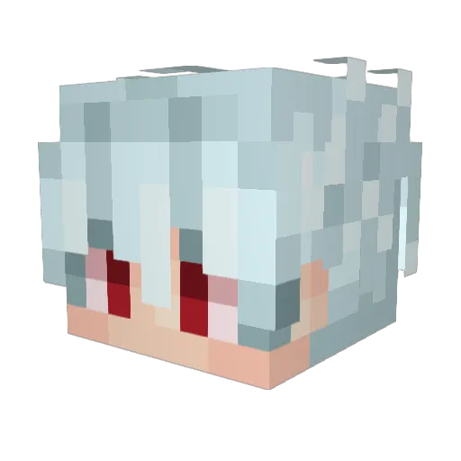 asoomies Minecraft avatar head, 3D render