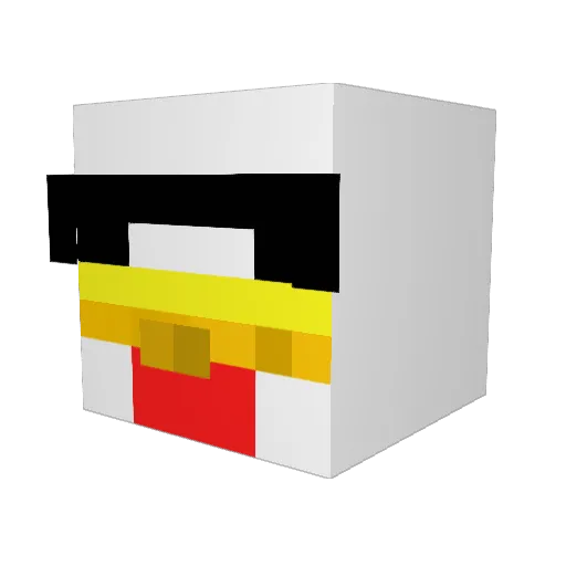 aspacecommunist Minecraft avatar head, 3D render