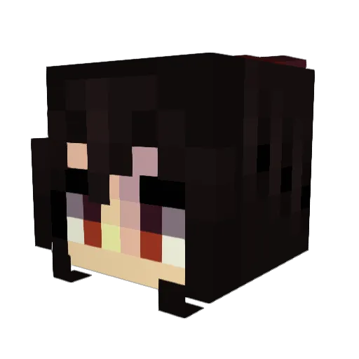 aspargas2 Minecraft avatar head, 3D render