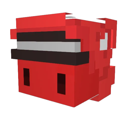aspecttMC Minecraft avatar head, 3D render