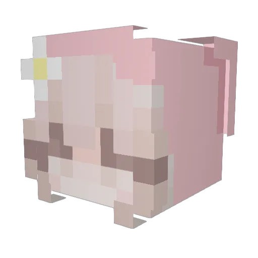 aspendite Minecraft avatar head, 3D render