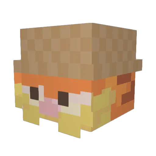 asph Minecraft avatar head, 3D render