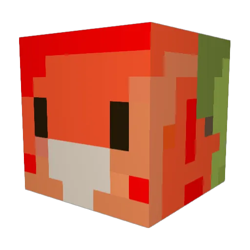 aspirant78 Minecraft avatar head, 3D render