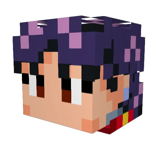 aspyd Minecraft avatar head, 3D render