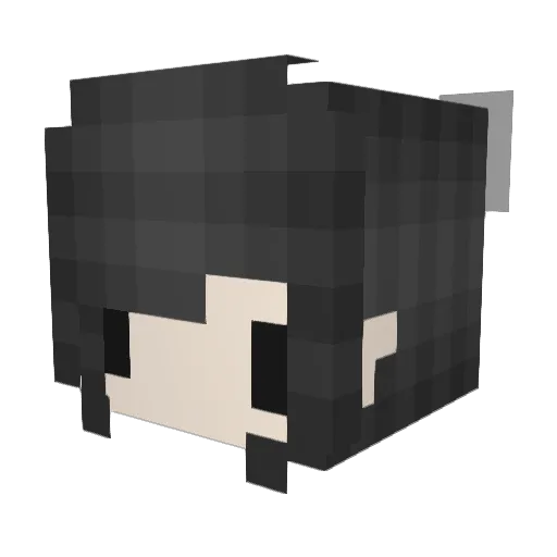 aspynescence Minecraft avatar head, 3D render