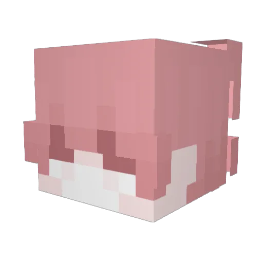 asqws Minecraft avatar head, 3D render