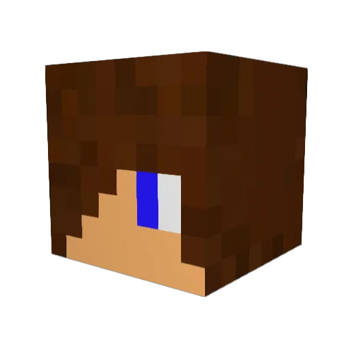 asramion Minecraft avatar head, 3D render