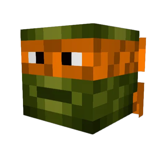 asrone Minecraft avatar head, 3D render
