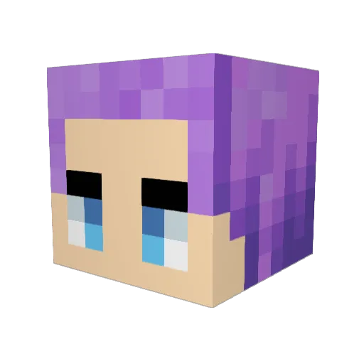asrthl Minecraft avatar head, 3D render
