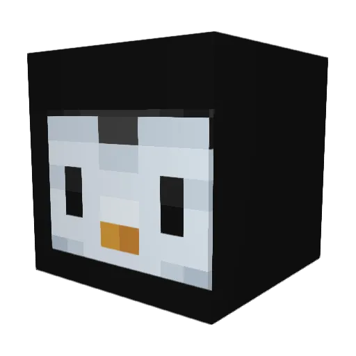 assainatpenguin Minecraft avatar head, 3D render