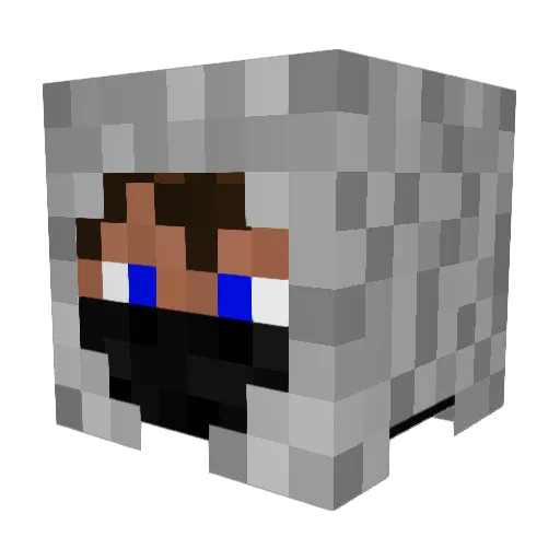 assasin0410 Minecraft avatar head, 3D render