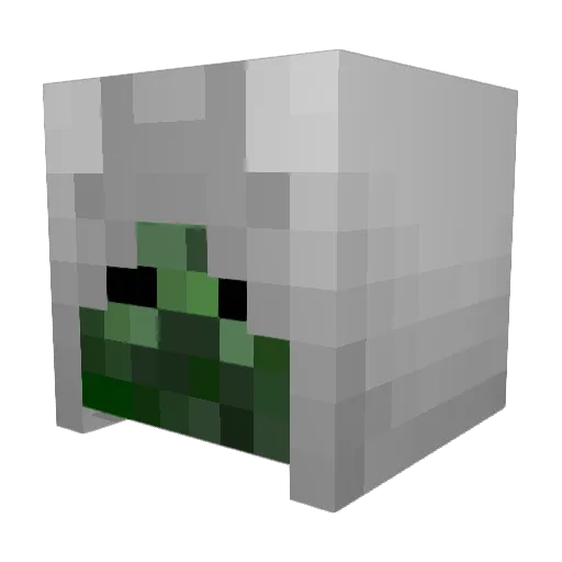 assasinzombies Minecraft avatar head, 3D render