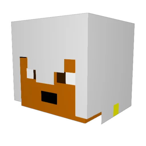 assassin_clone Minecraft avatar head, 3D render