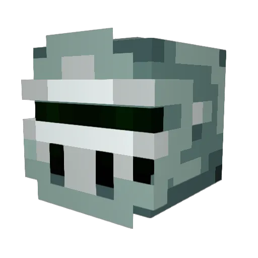 assassinflame Minecraft avatar head, 3D render