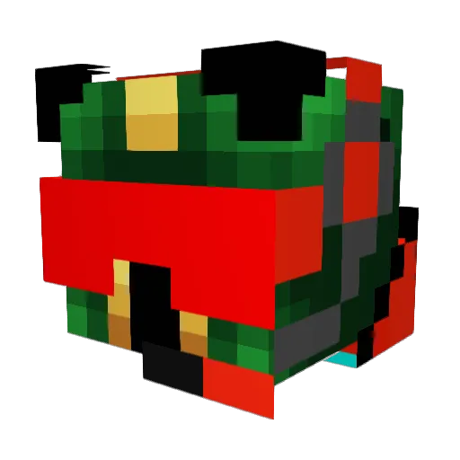 assassinnick128 Minecraft avatar head, 3D render