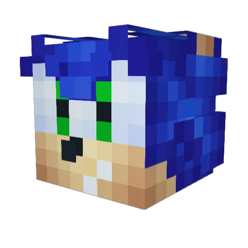 assattack Minecraft avatar head, 3D render