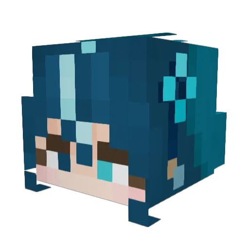 assault67 Minecraft avatar head, 3D render