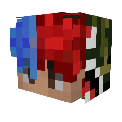 assaultim Minecraft avatar head, 3D render