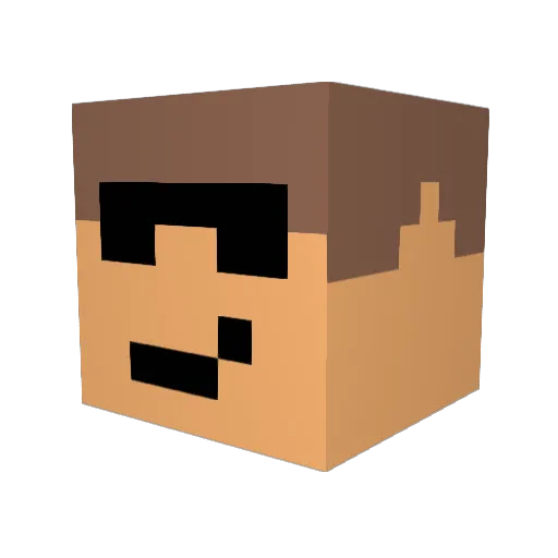 assaultribbon Minecraft avatar head, 3D render