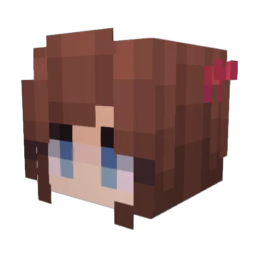 assfacepaul Minecraft avatar head, 3D render