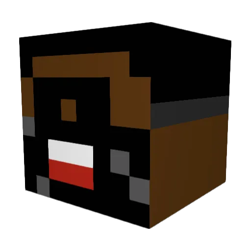asstrooooooo Minecraft avatar head, 3D render