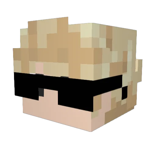 asstroow Minecraft avatar head, 3D render