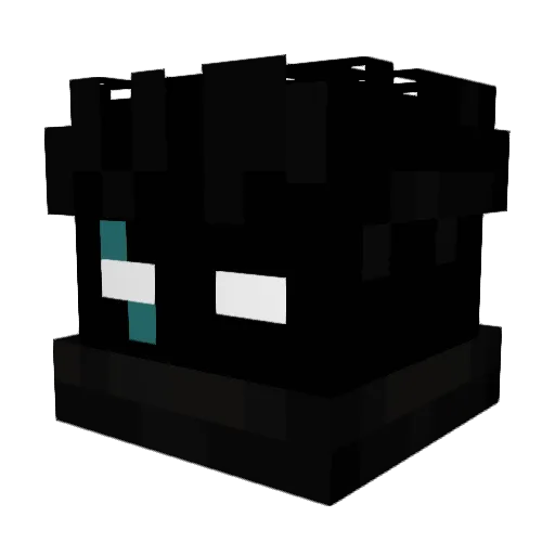 assussin Minecraft avatar head, 3D render