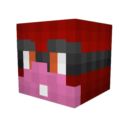 astaastaasta Minecraft avatar head, 3D render
