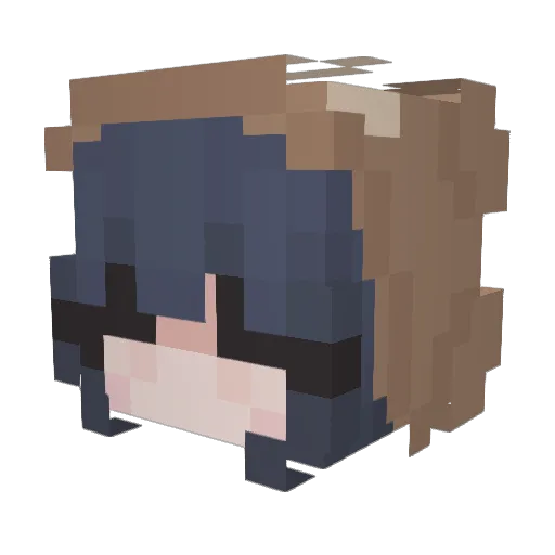 astamarie Minecraft avatar head, 3D render